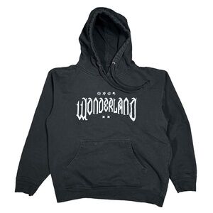 Alison Wonderland Electric Family Logo EDM Black Fleece Hoodie Mens Medium